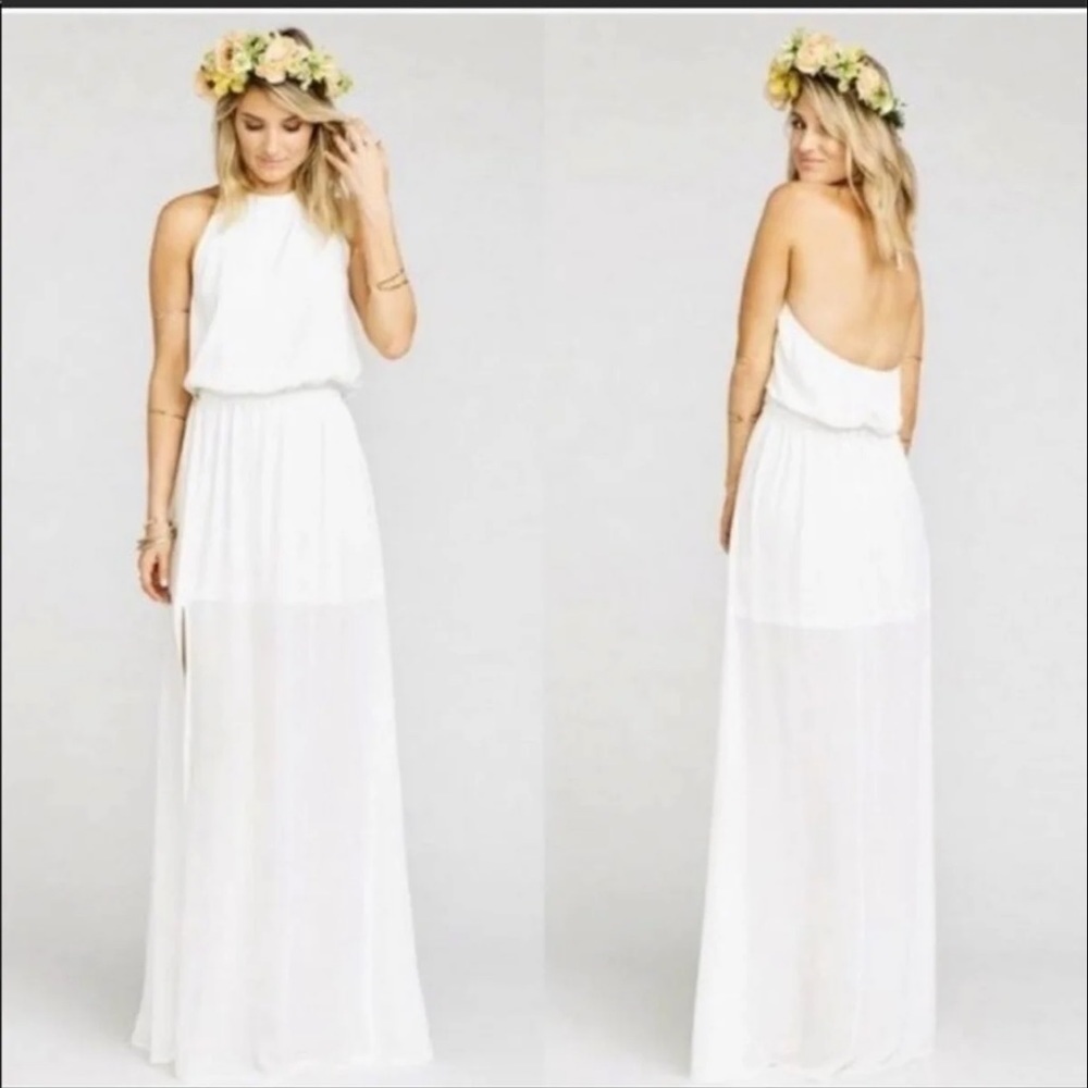 Show me Your Mumu Heather Halter Dress